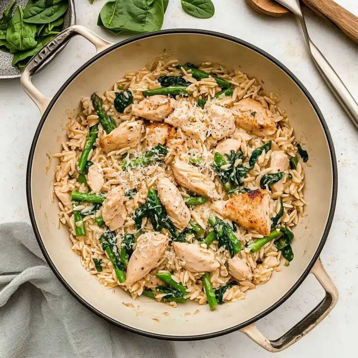One Pot Chicken Orzo