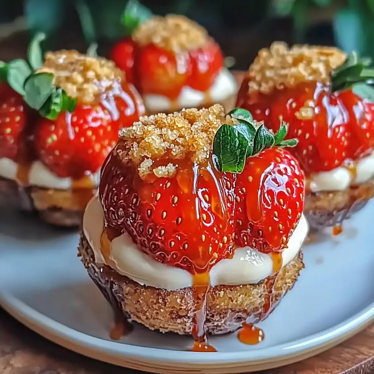 Cheesecake Stuffed Strawberries
