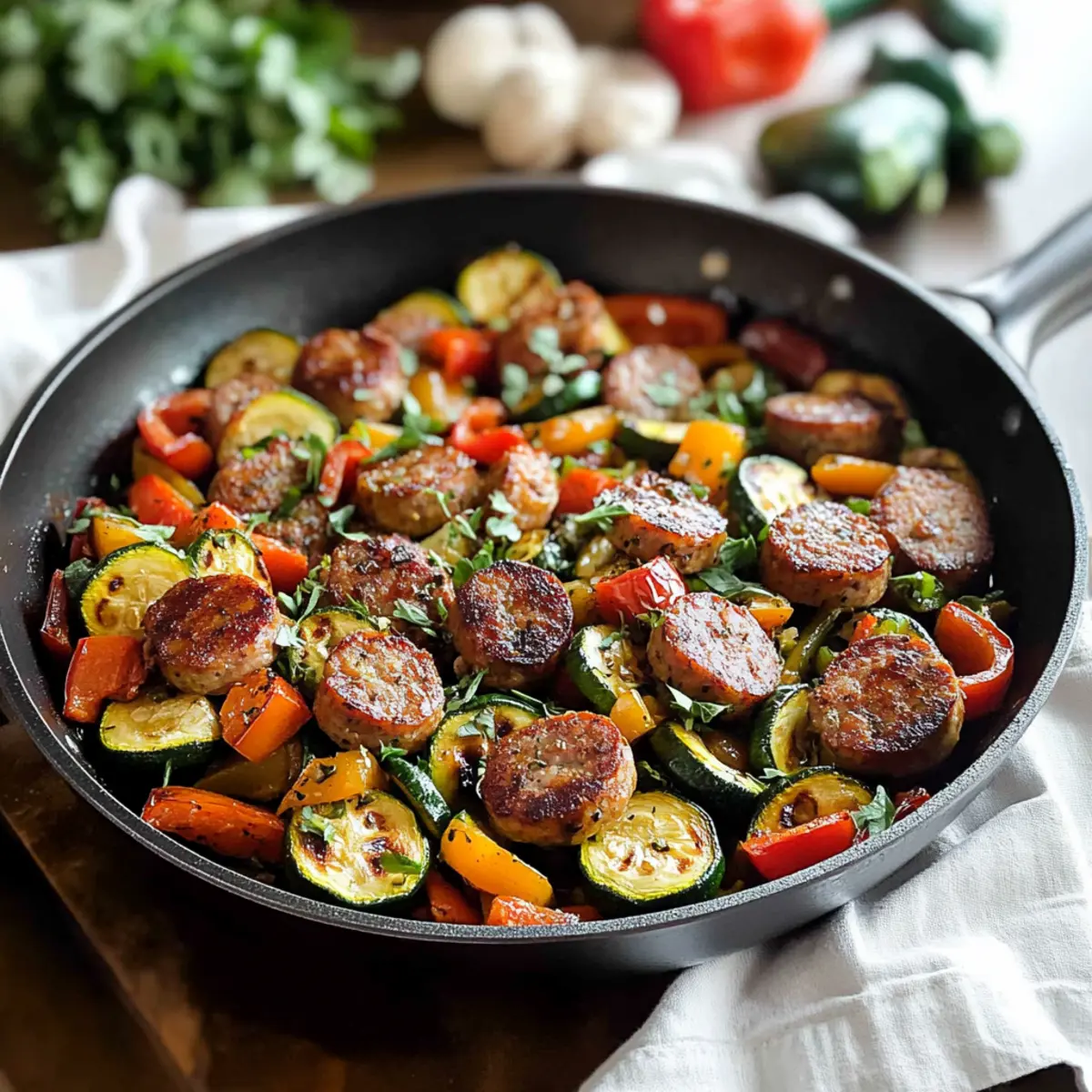 Sausage and Veggies Skillet