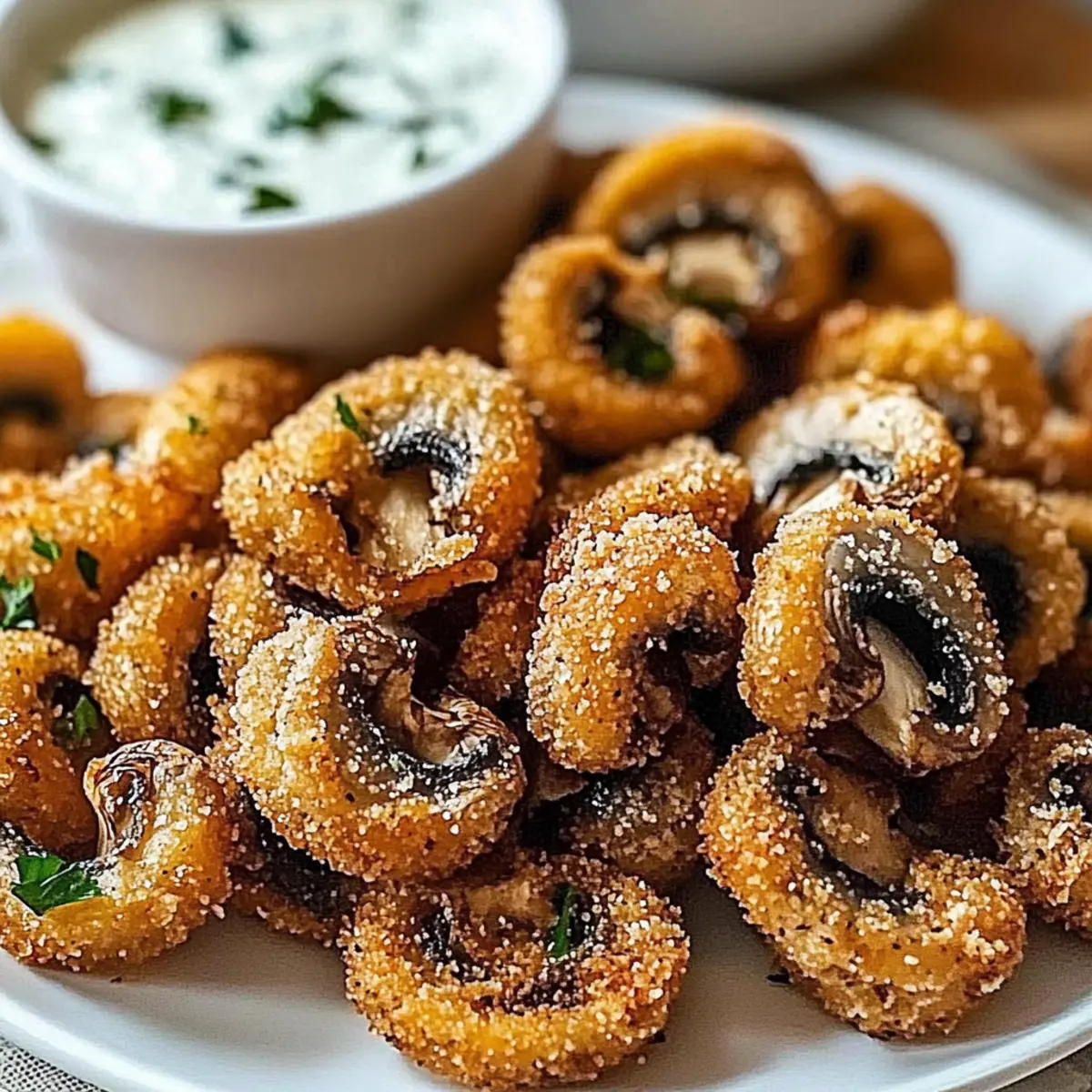 Crispy Ranch-Breaded Mushrooms