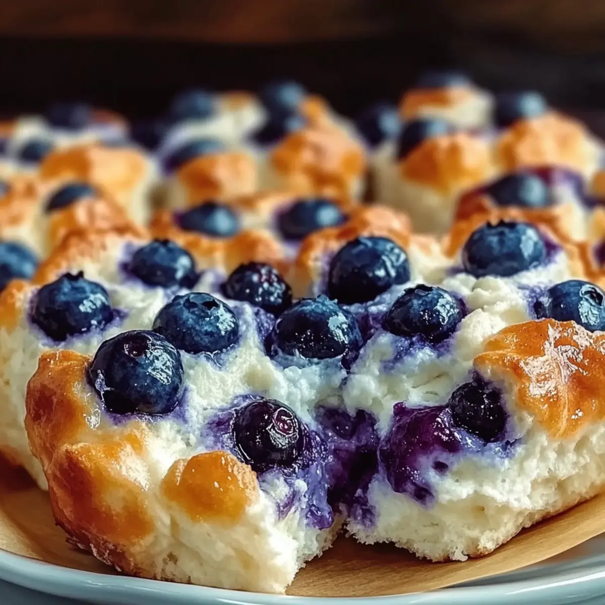 Cottage Cheese Blueberry Cloud Bread