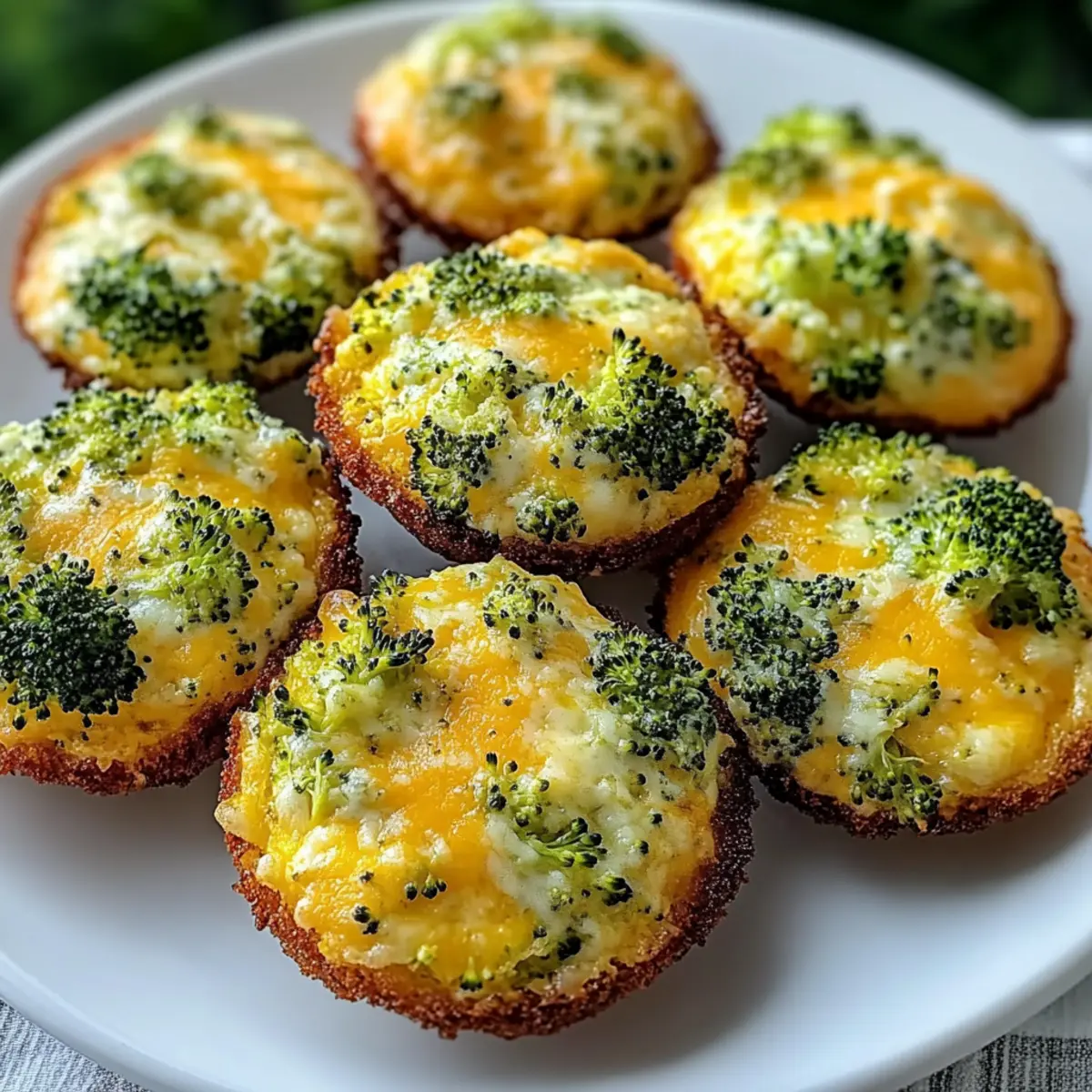Low Carb Broccoli Cheese Rounds