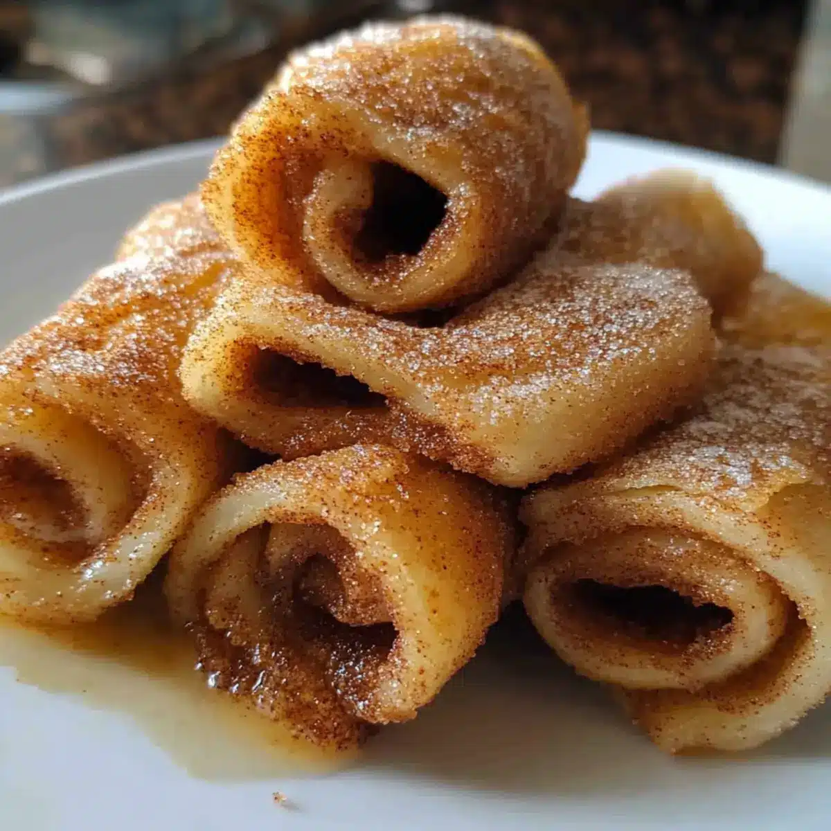 Air Fryer Cinnamon Sugar Tortilla Rolls