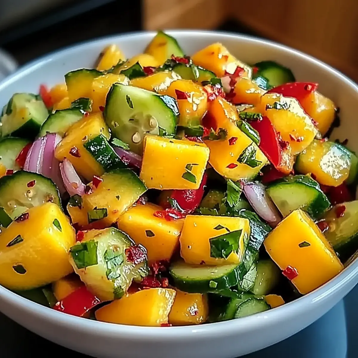 Thai Mango Cucumber Salad