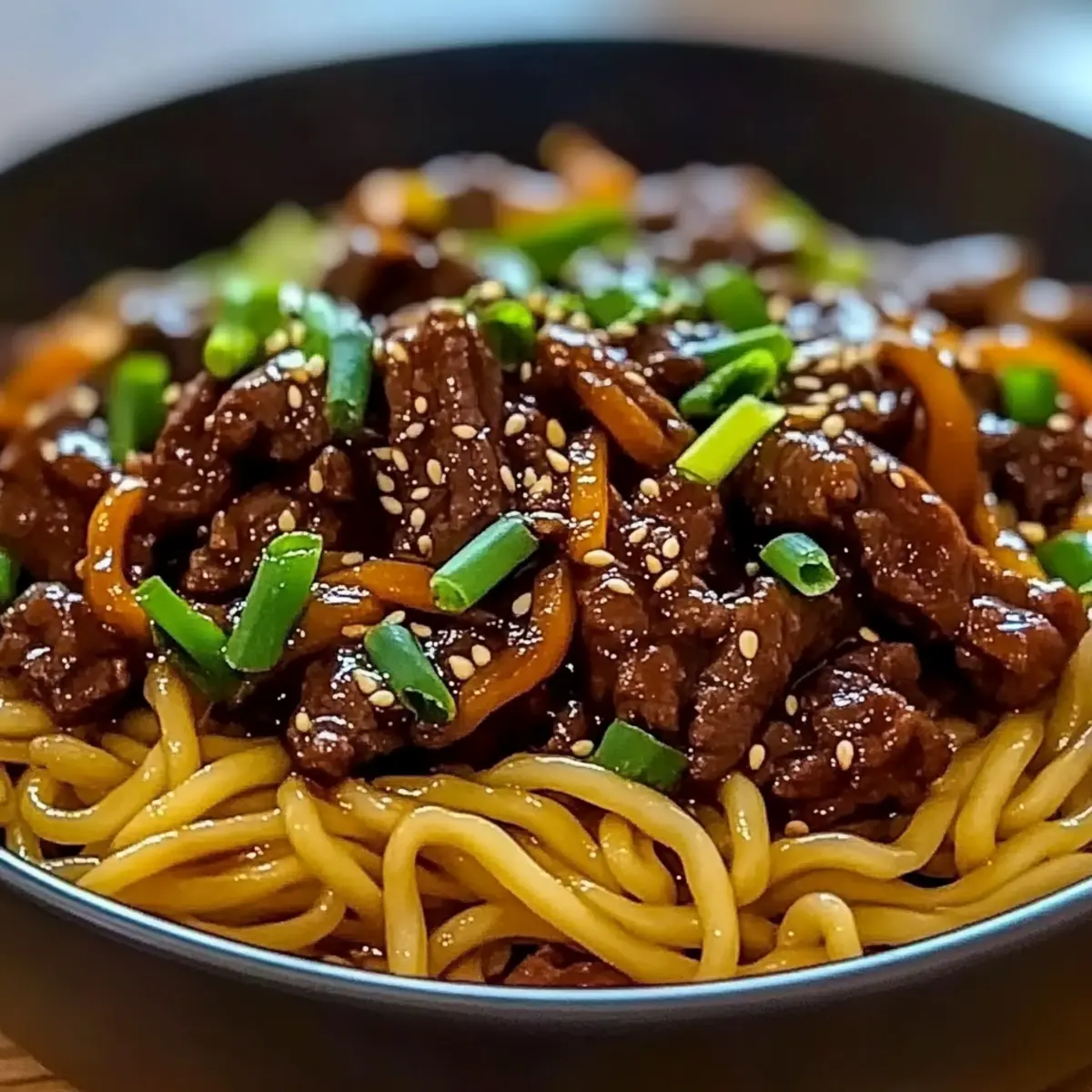 Sticky Beef Noodles