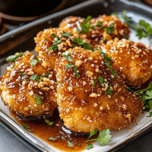 Baked Crunchy Hot Honey Chicken
