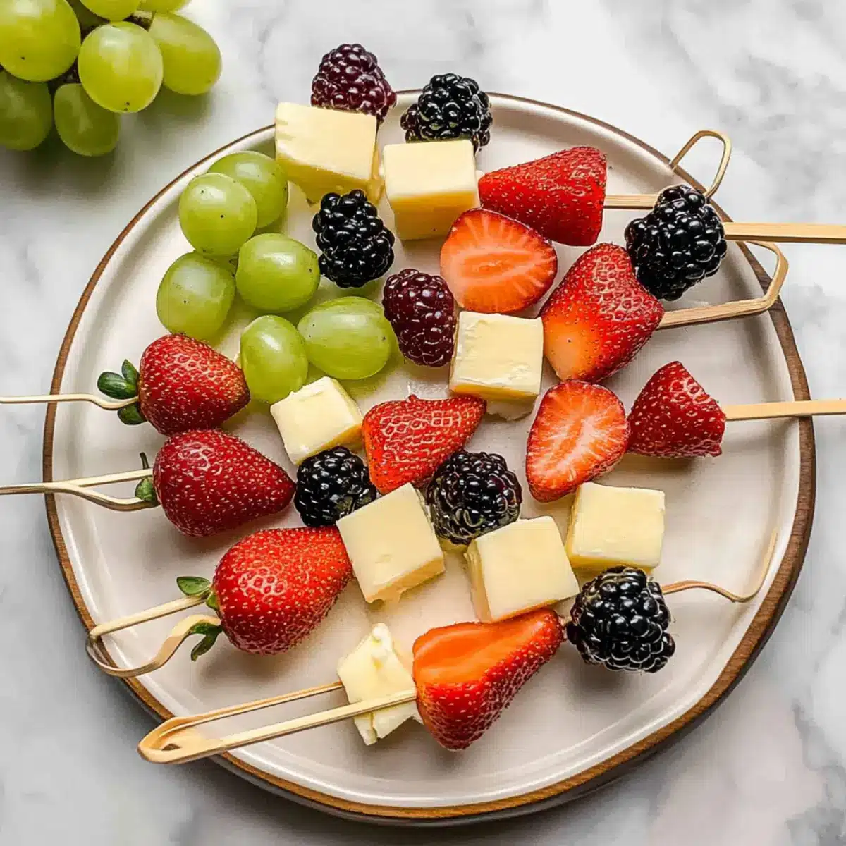 Fruit and Cheese Kabobs