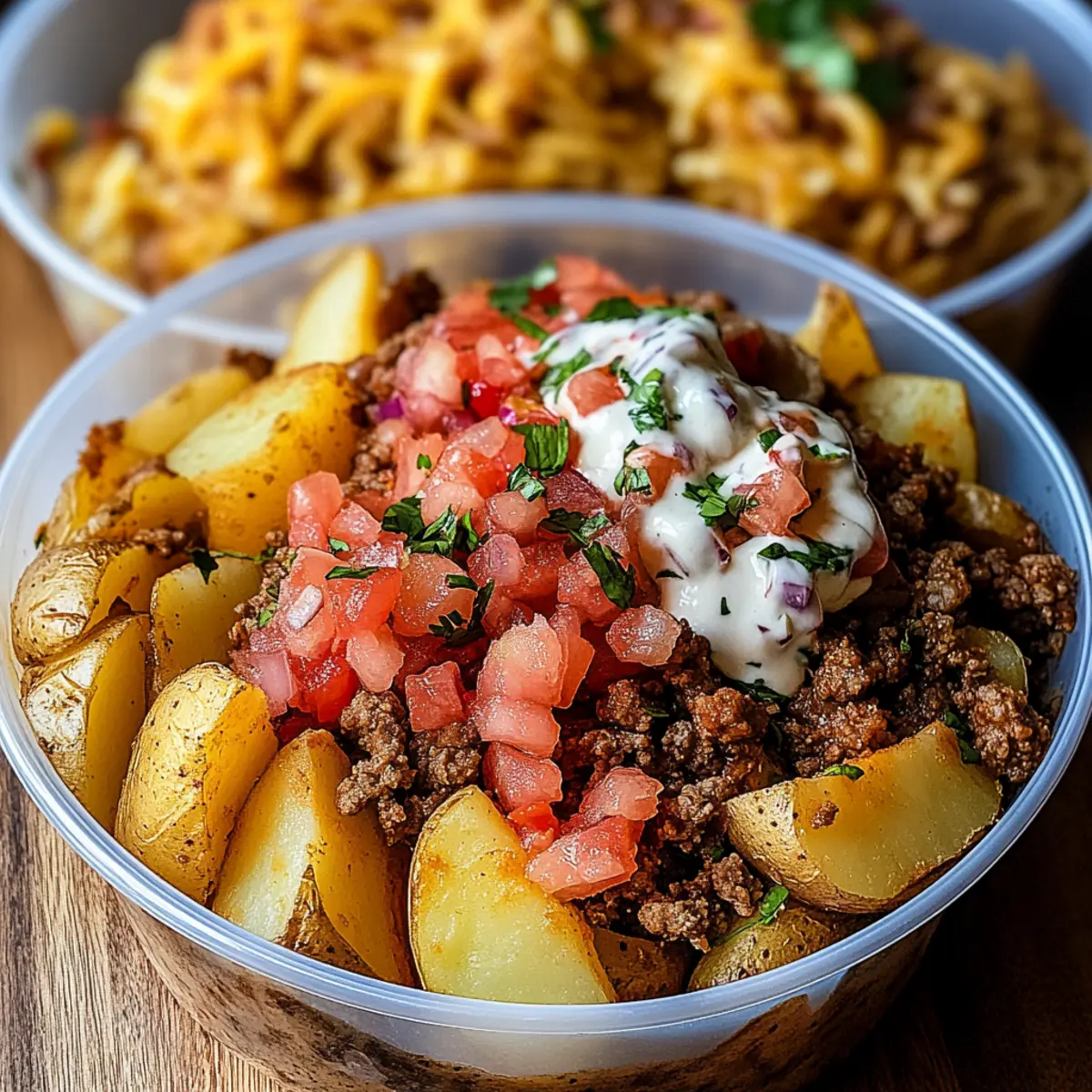 Loaded Potato Taco Bowls