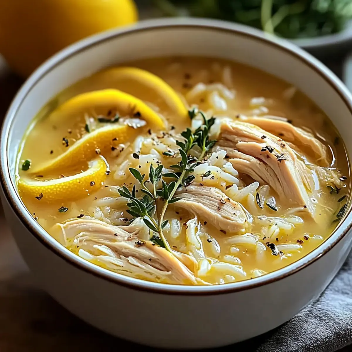 Greek Lemon Chicken Soup (Avgolemono)
