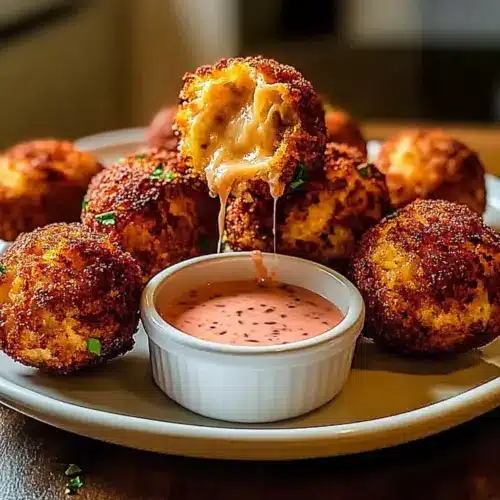 Reuben Balls with Spicy Thousand Island Dipping Sauce