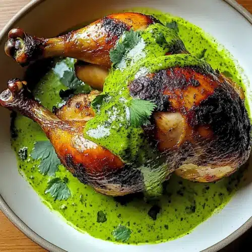 Peruvian Chicken with Creamy Green Sauce