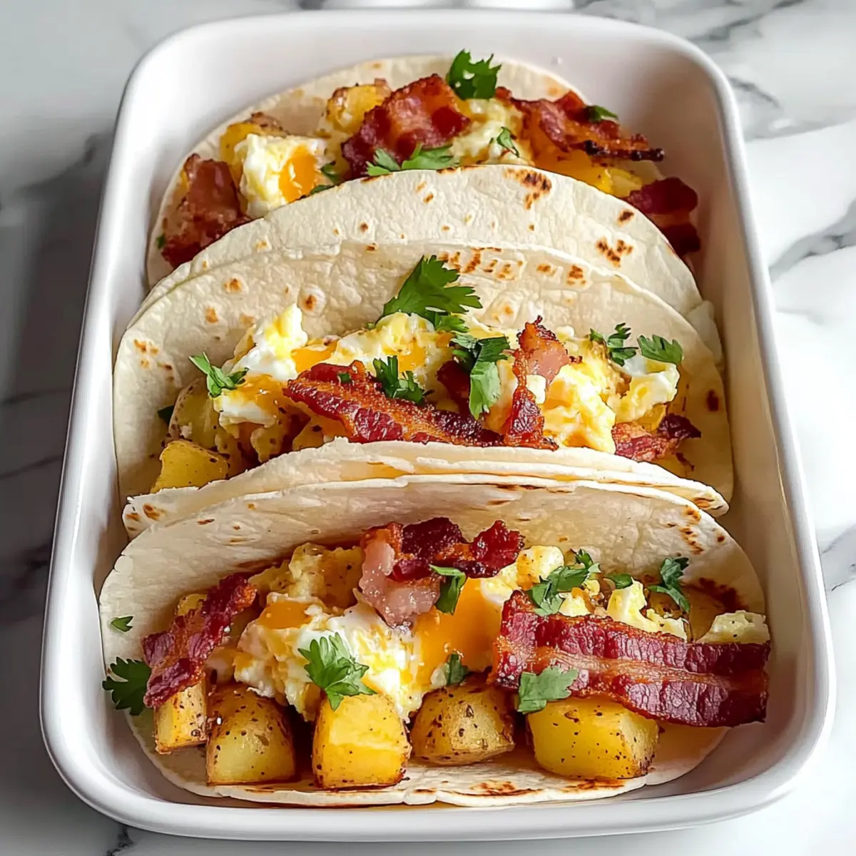 Tasty Baked Breakfast Tacos Recipe