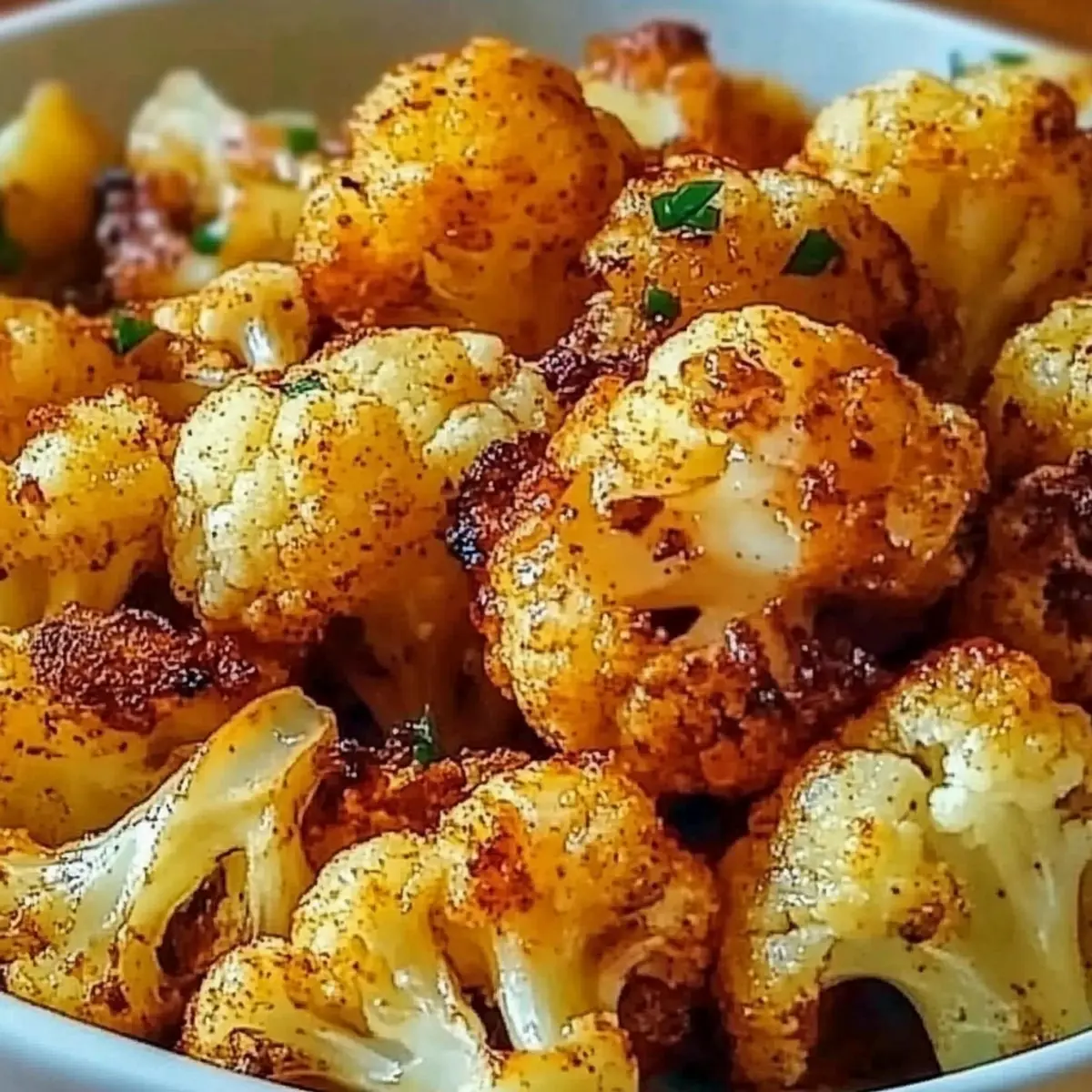 Spicy Maple Roasted Cauliflower