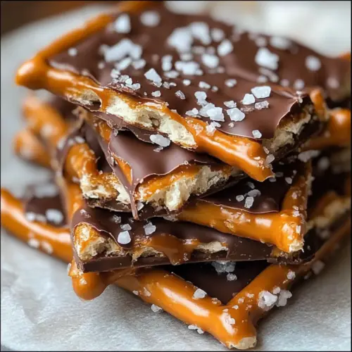 Salted Caramel Pretzel Bark