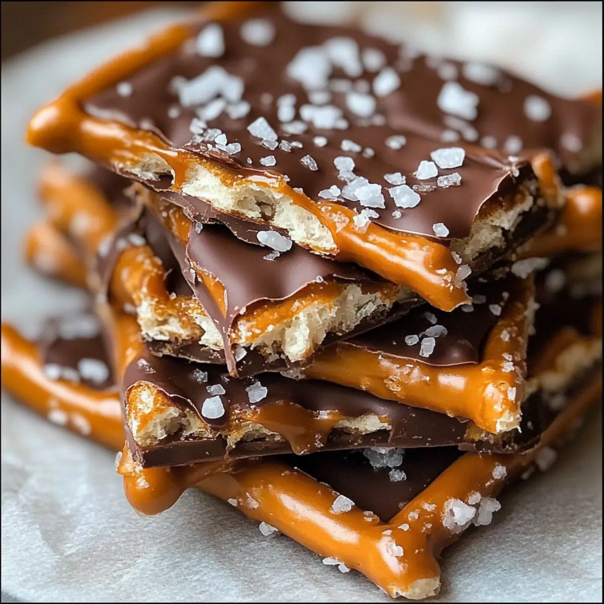 Salted Caramel Pretzel Bark