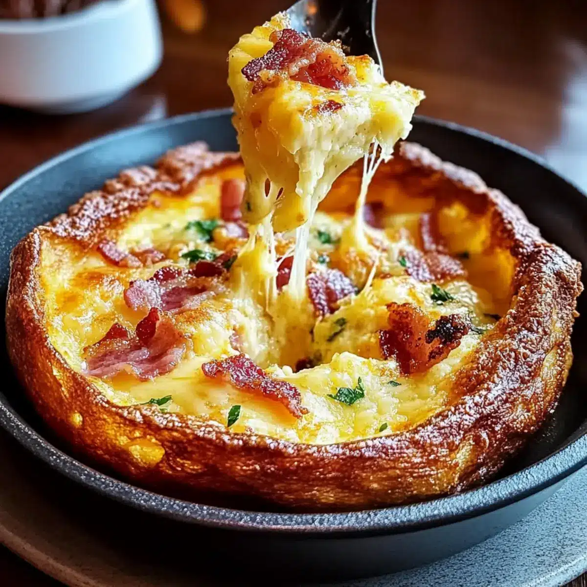 Savory Cheddar & Bacon Dutch Baby