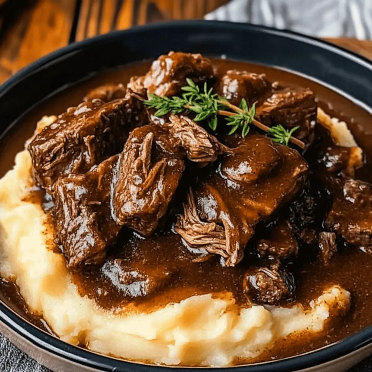 Slow Cooker Beef Manhattan