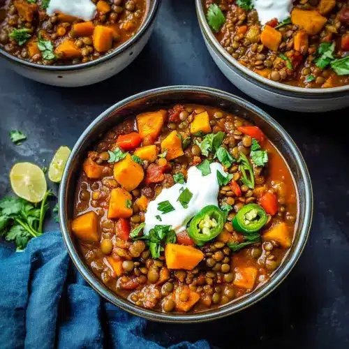 Crock Pot Vegetarian Lentil Chili