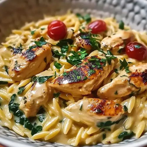 Creamy Chicken Orzo