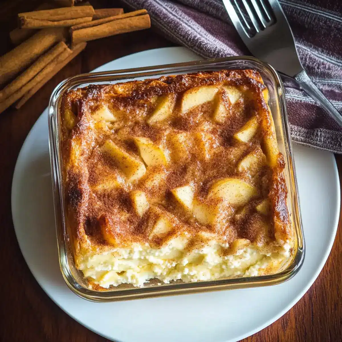 Apple Cinnamon Cottage Cheese Bake