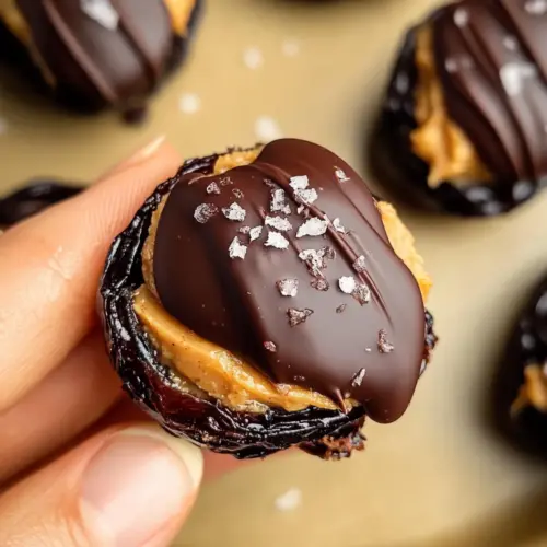 Smashed Dates with Peanut Butter and Chocolate