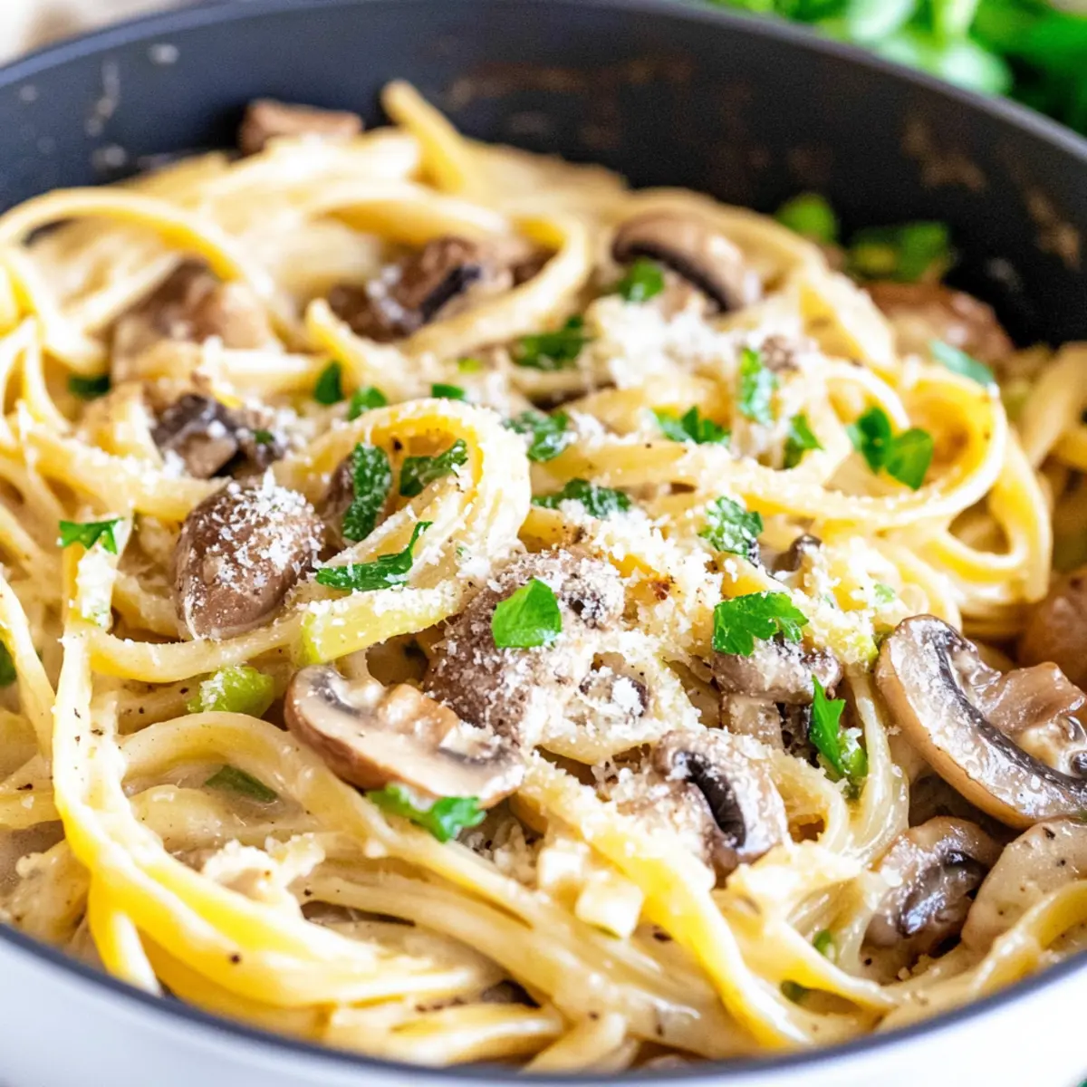 Mushroom and Leek Pasta