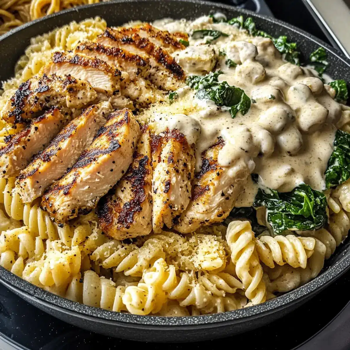 Garlic Parmesan Pasta Bowls