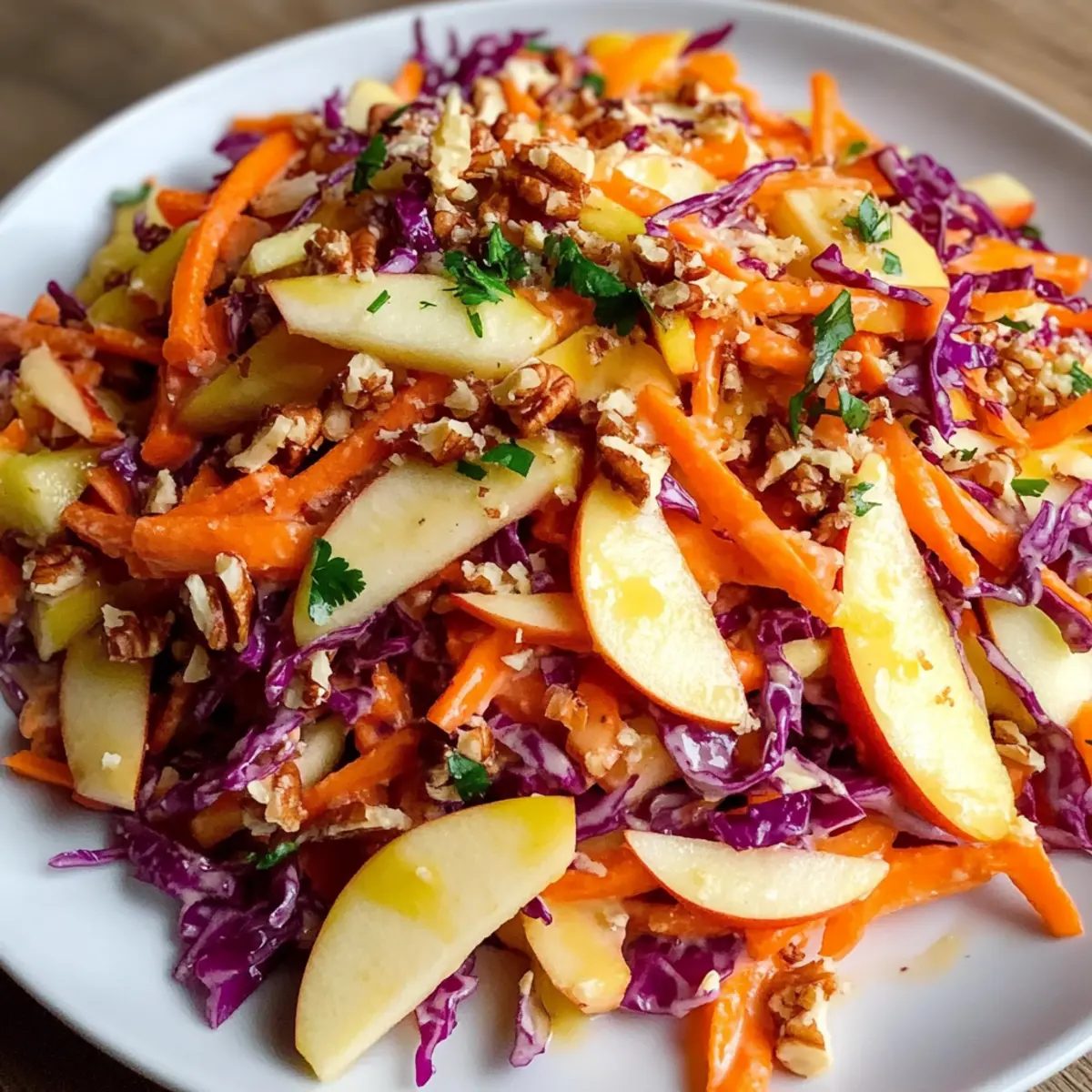 Apple Carrot Salad with Creamy Citrus