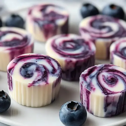 Blueberry Swirl Yogurt Bites