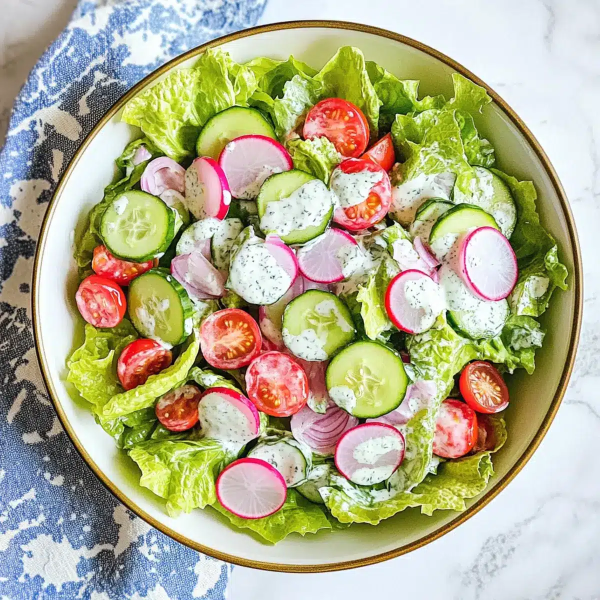 Butter Lettuce Cucumber Salad