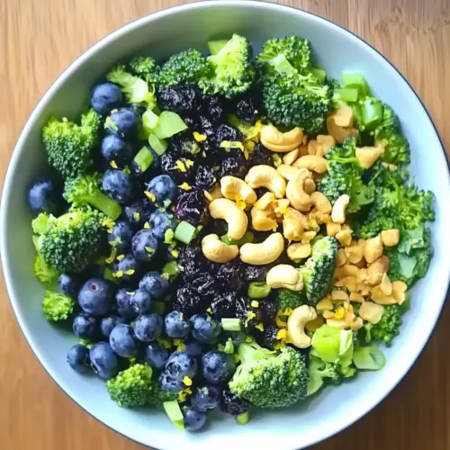 Blueberry Lemon Poppyseed Broccoli Salad