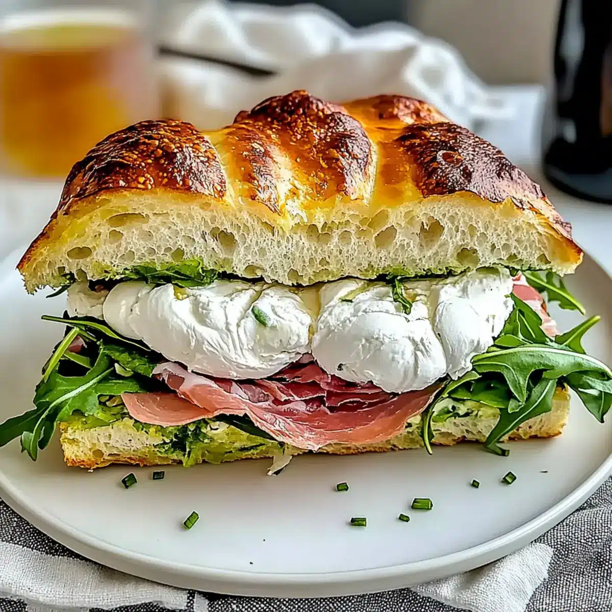 Classic Italian Focaccia Sandwich