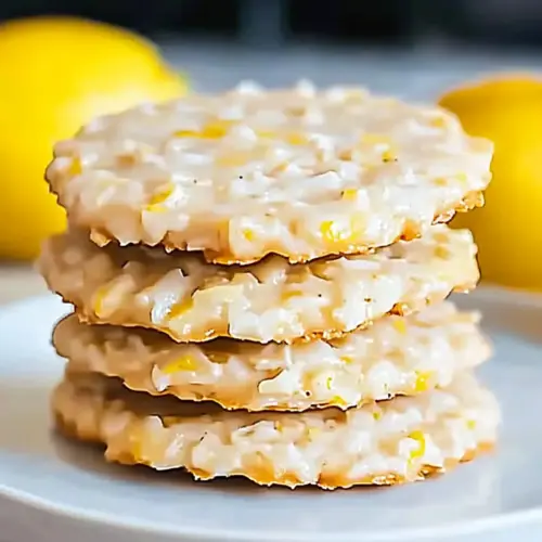 Lemon Oatmeal No-Bake Cookies