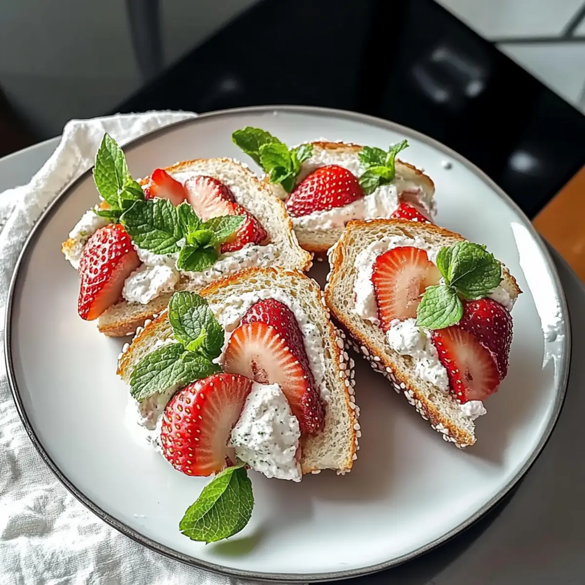 Strawberry Tea Sandwiches