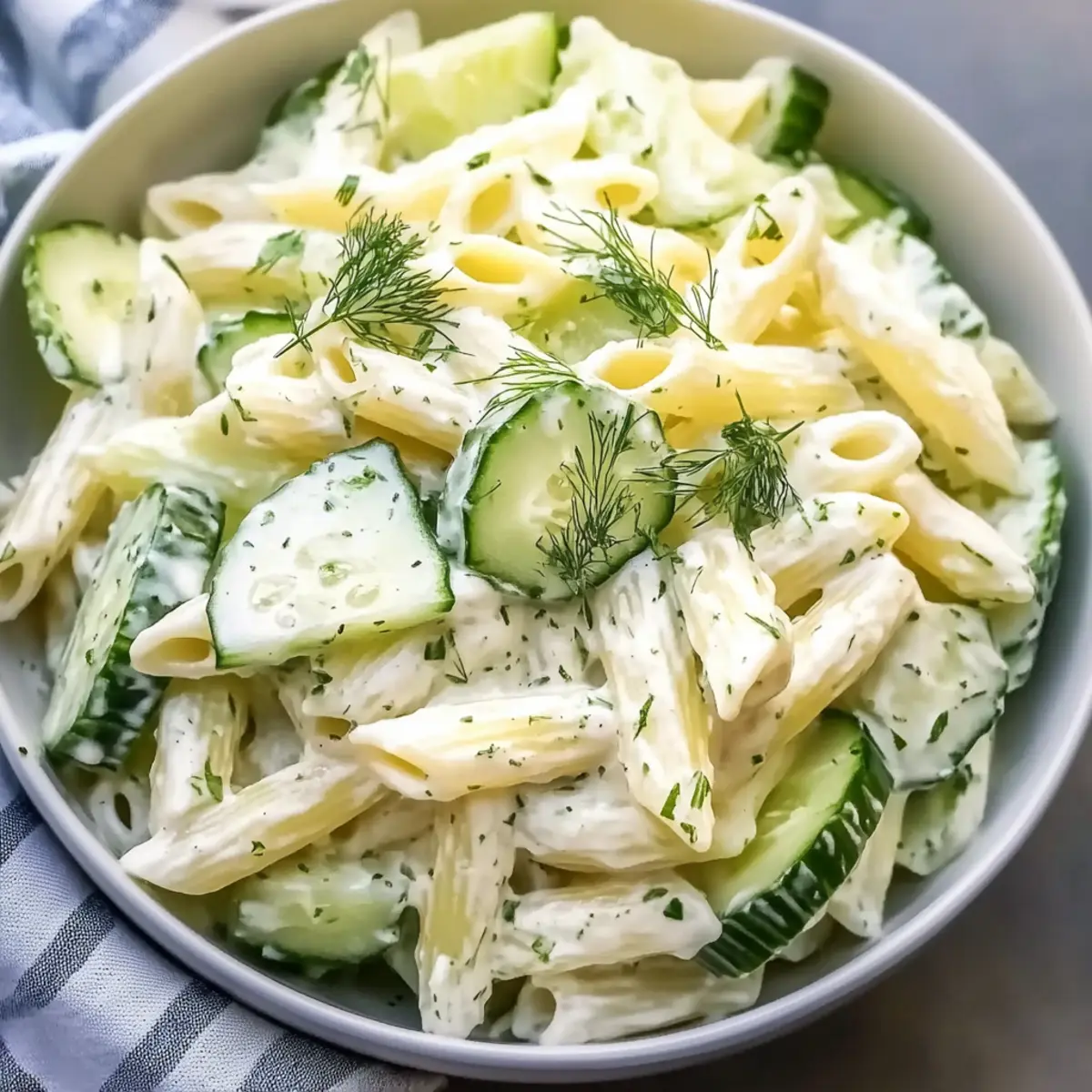 Healthy Cucumber Pasta Salad