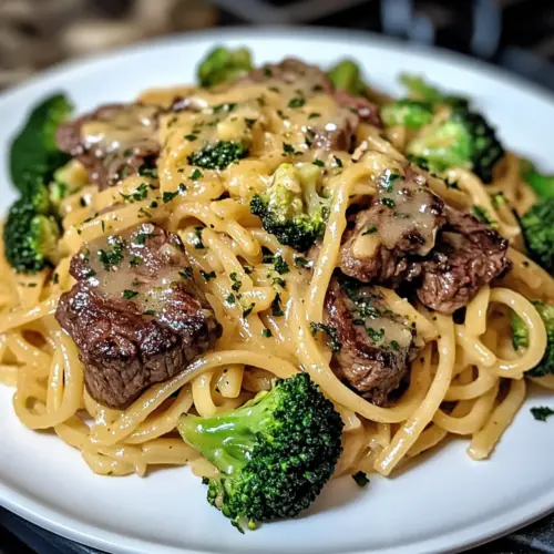 Cowboy Butter Steak & Broccoli Linguine