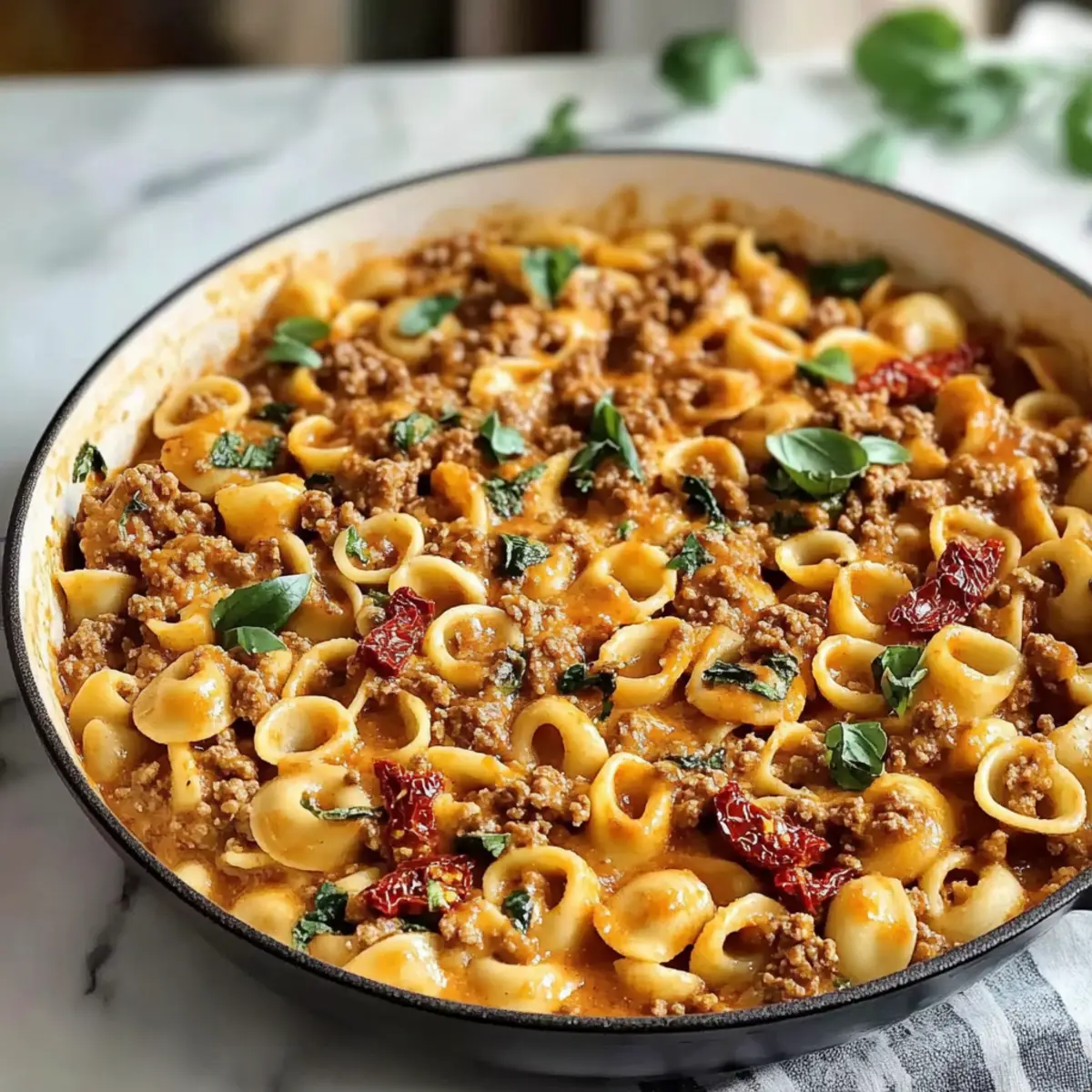 Marry Me Ground Beef Pasta