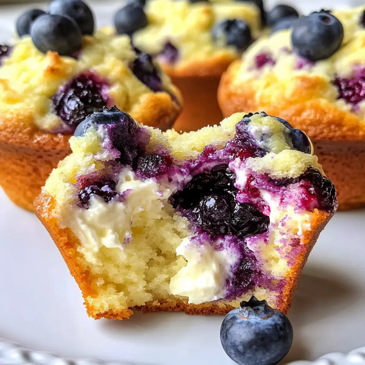 Blueberry Cream Cheese Muffins recipe