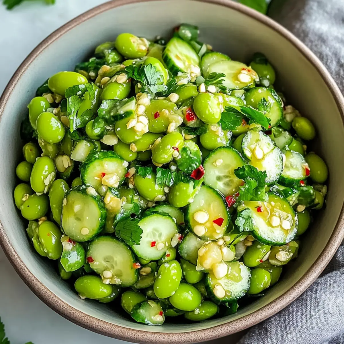 Cucumber Edamame Salad