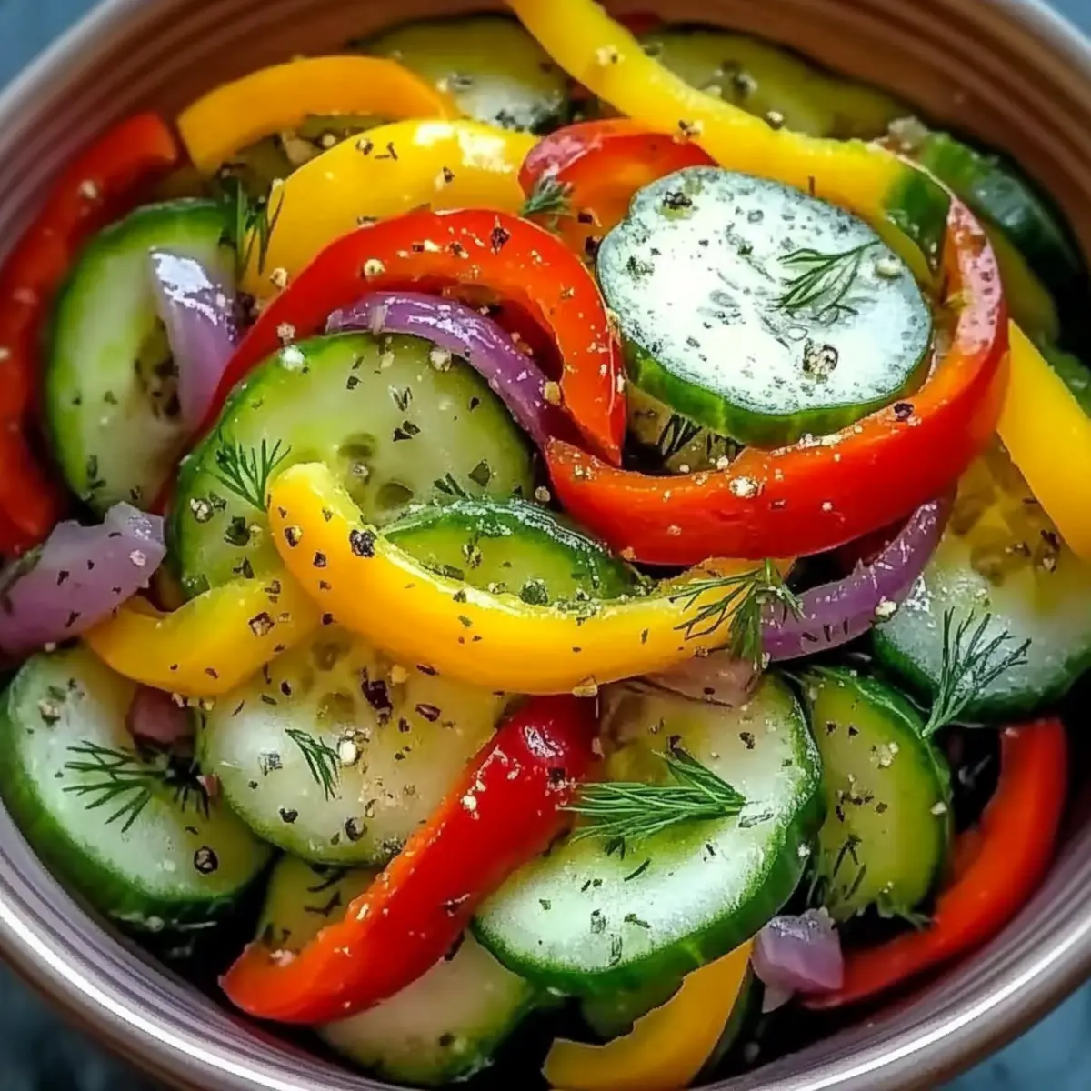 Cucumber Sweet Pepper Salad