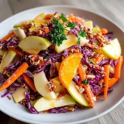 Crunchy Apple Carrot Salad with Creamy Citrus Dressing