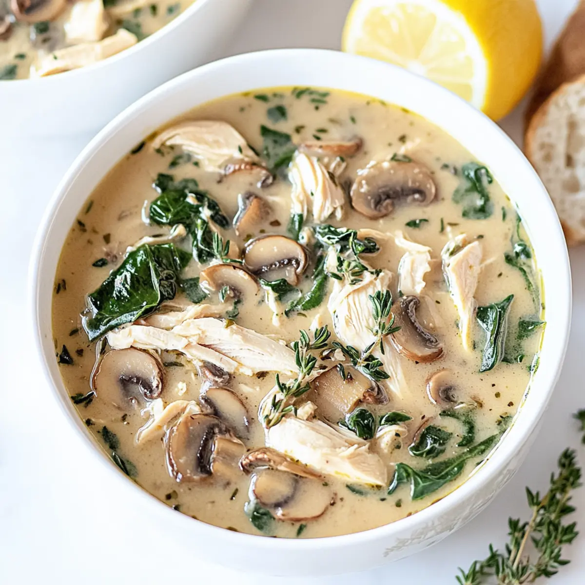 Rotisserie Chicken and Mushroom Soup