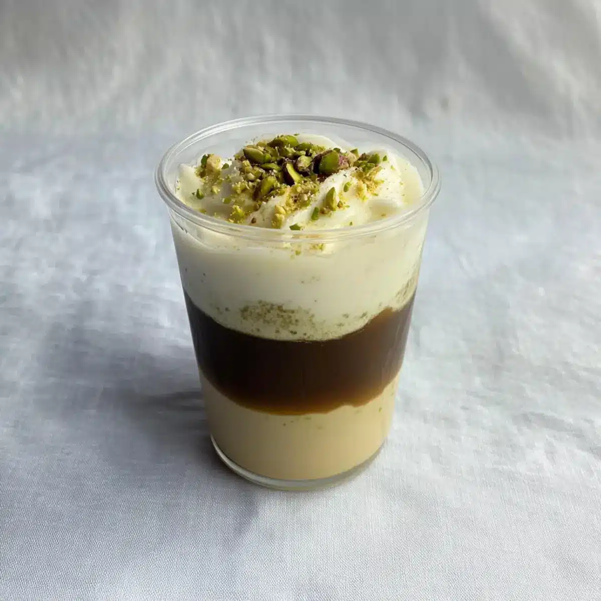 Iced Pistachio Cream Latte