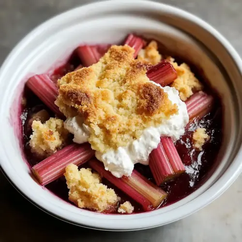 Rhubarb Cobbler with Bisquick