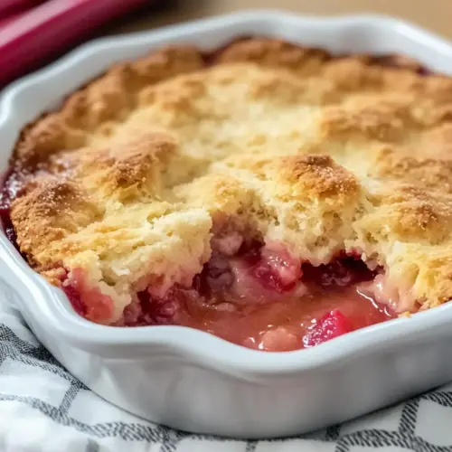 Classic Rhubarb Cobbler