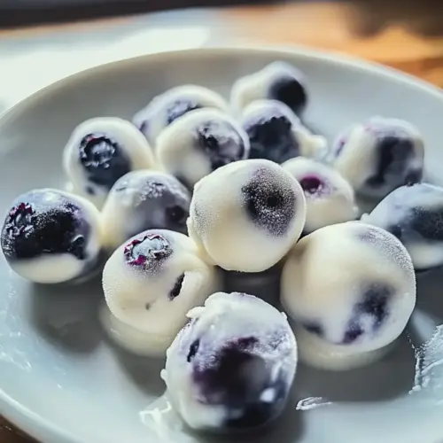 Frozen Yogurt Blueberry Bites