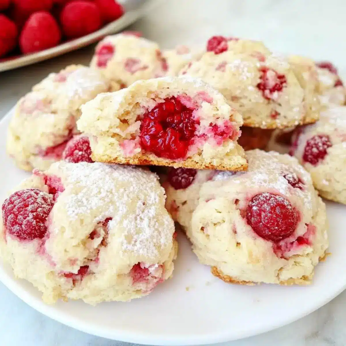 mother's day Raspberry Cream Cheese Scones