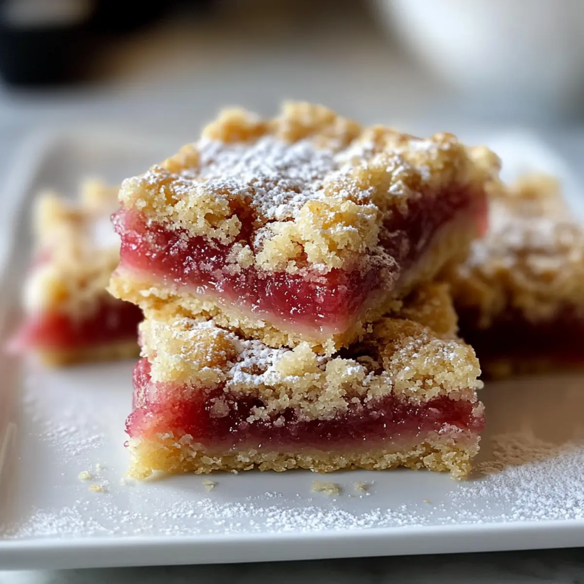 Rhubarb Dream Bars