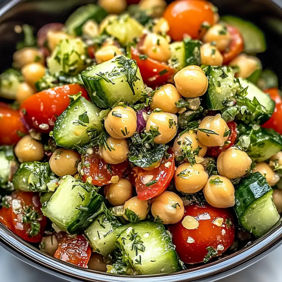 Chickpea Cucumber Salad