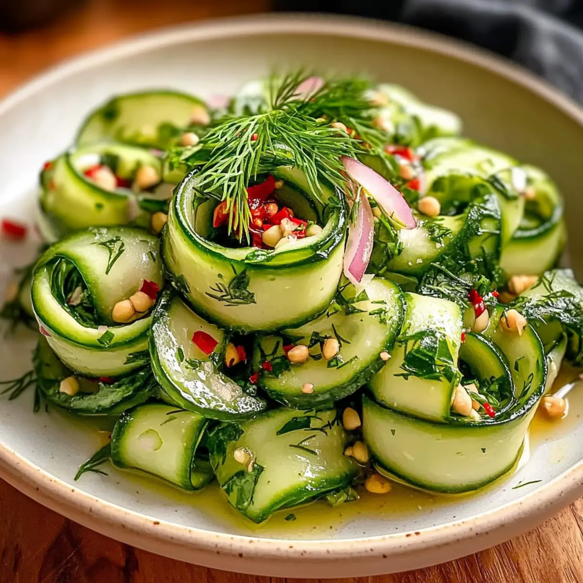 Cucumber Ribbon Salad